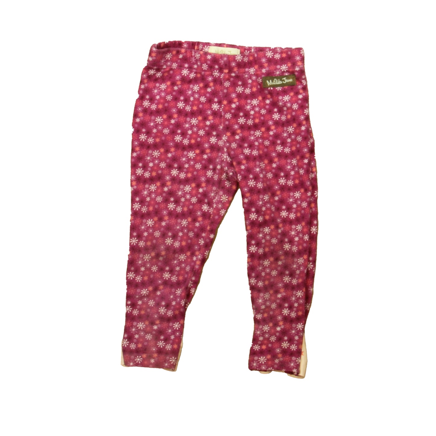 Matilda Jane Girls Pink | White Stars Leggings Size: 2T Pink | White Stars