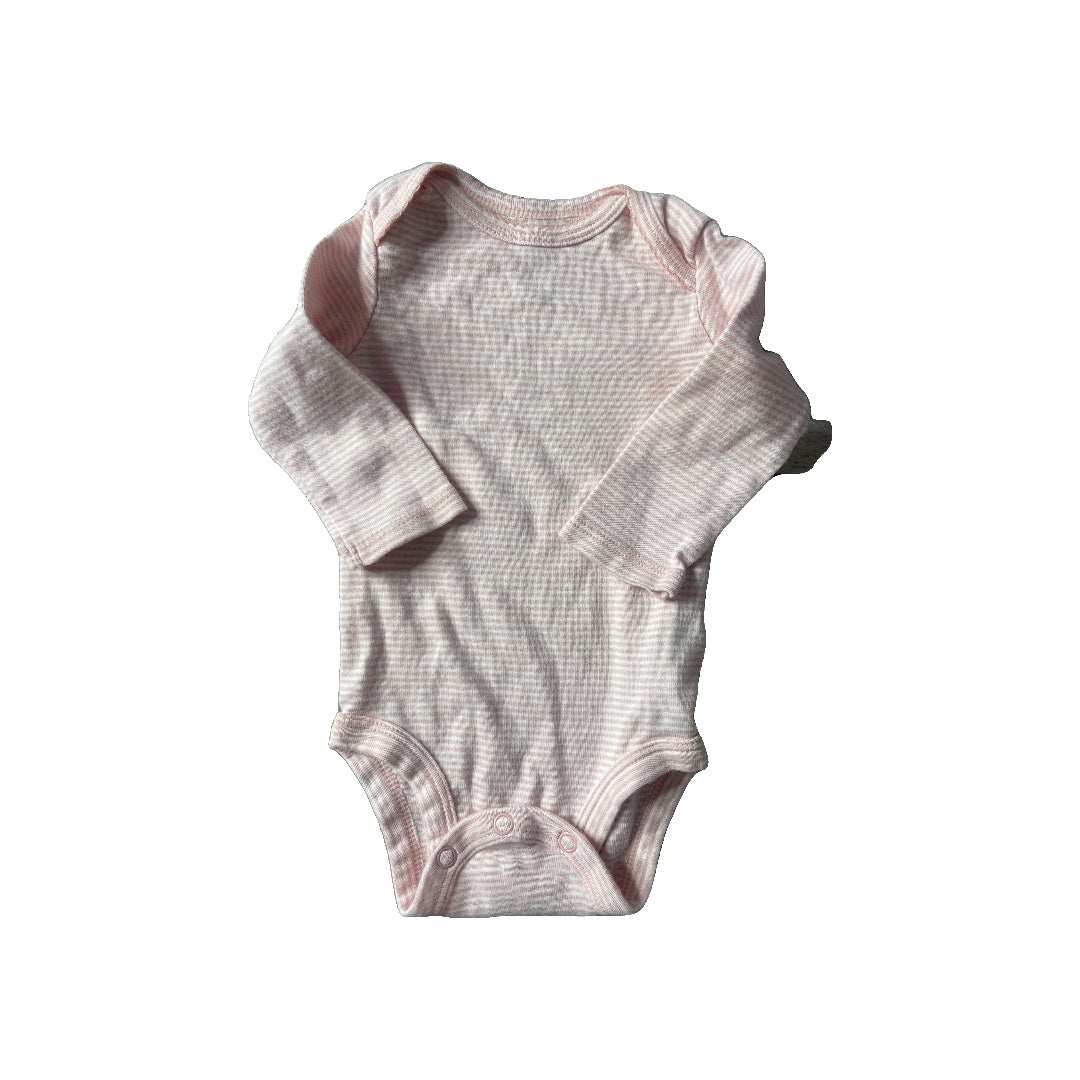Carters Girls pink | White | Stripe Onesie Size: 3 months pink | White | Stripe