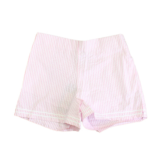 Classic Prep Girls Pink | White Stripe Shorts Size: 6-14 Years