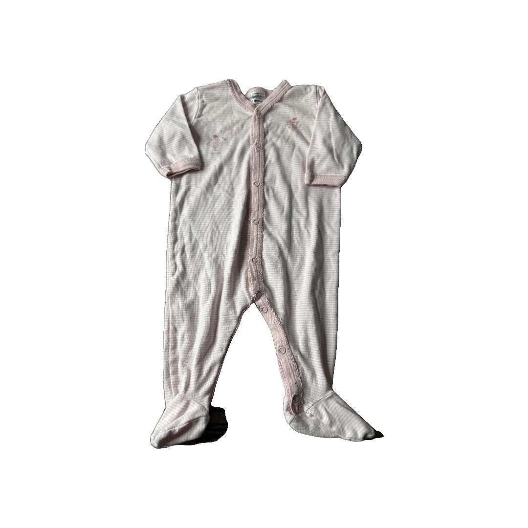 Girls pink | White | Stripe Pajamas Size: 3 months pink | White | Stripe