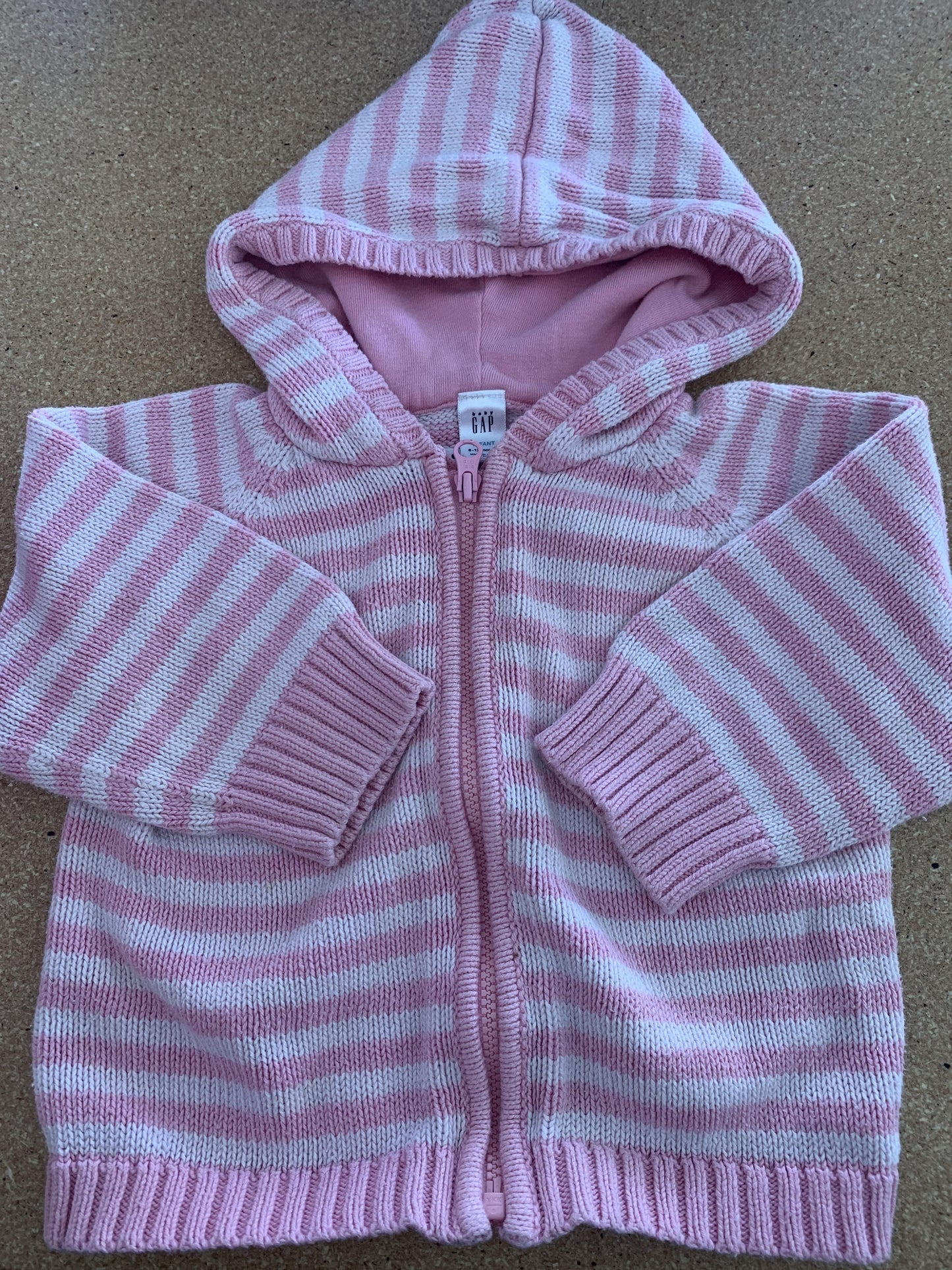 Gap Girls pink | White | Stripe Jacket Size: 6-12 months pink | White | Stripe