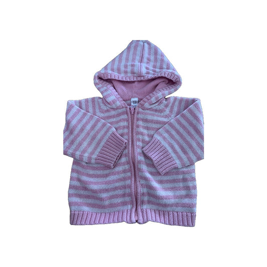 Gap Girls pink | White | Stripe Jacket Size: 6-12 months pink | White | Stripe