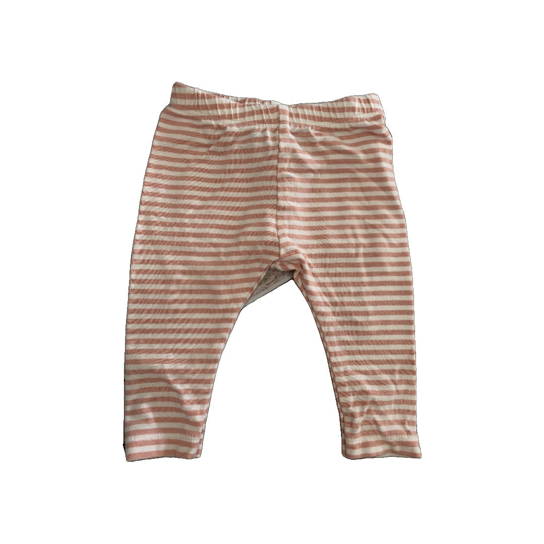BabySprouts co Girls pink | White | Striped Pants Size: 3-6 months pink | White | Striped