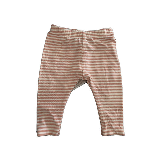 BabySprouts co Girls pink | White | Striped Pants Size: 3-6 months pink | White | Striped