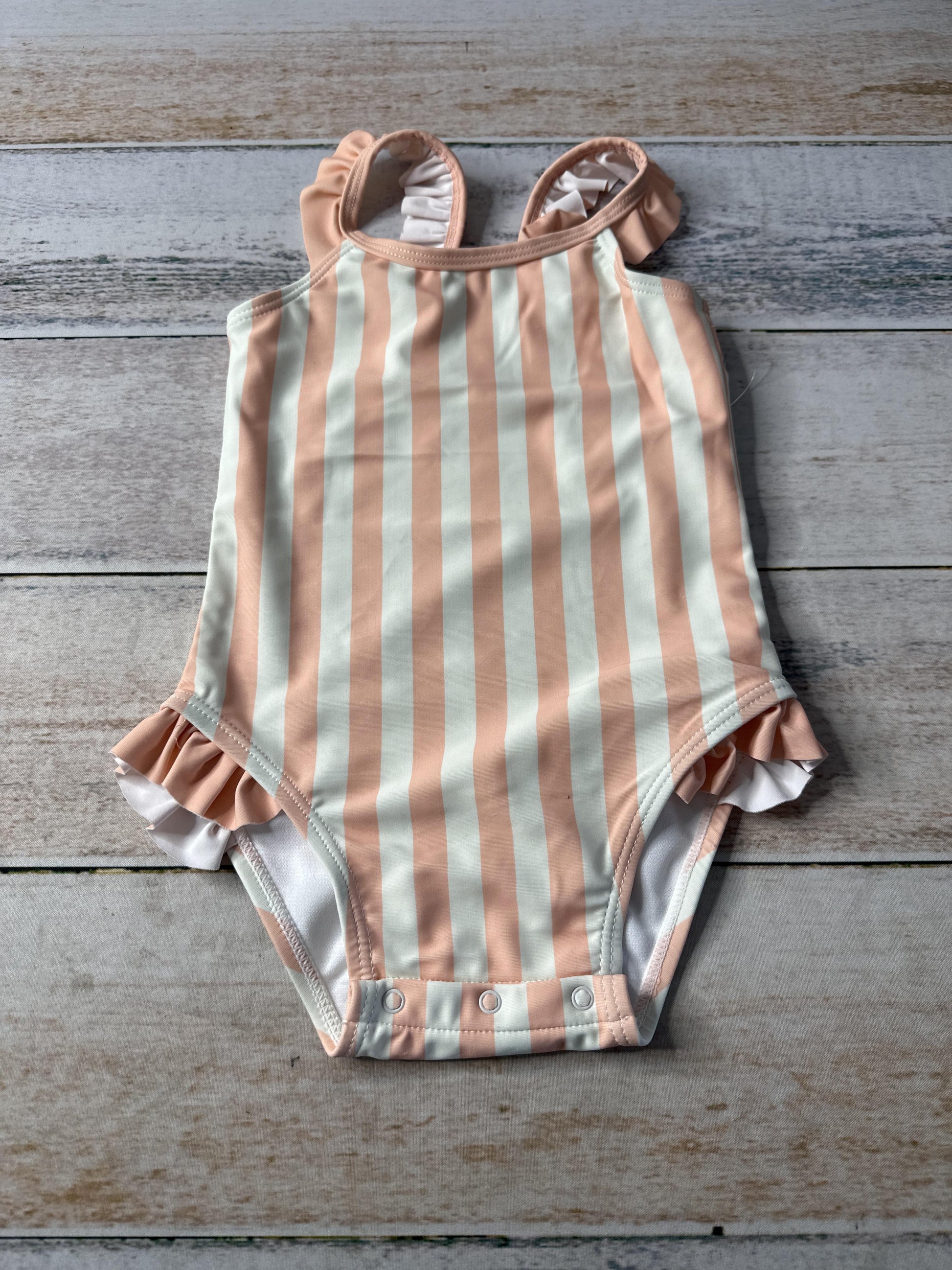 Rockets of Awesome Girls pink | White | Striped Swimwear Size: 12-18 months pink | White | Striped