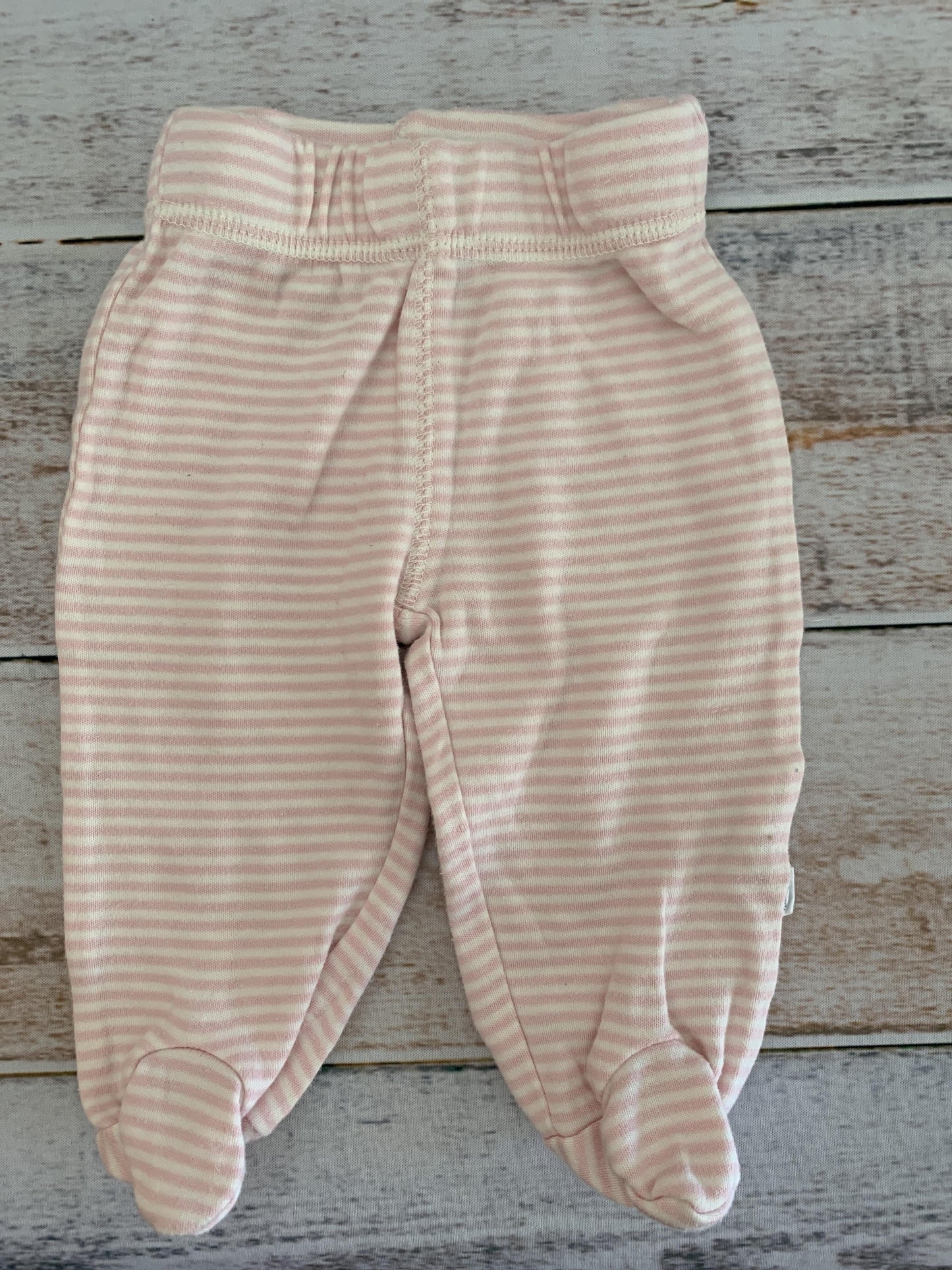 Oliver & Rain Girls pink | White | Striped Pants Size: 3 months pink | White | Striped