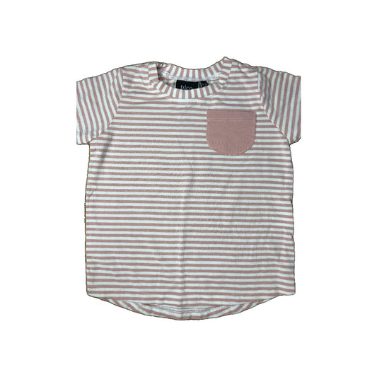 BabySprouts co Girls pink | White | Striped T-Shirt Size: 12-18 months pink | White | Striped