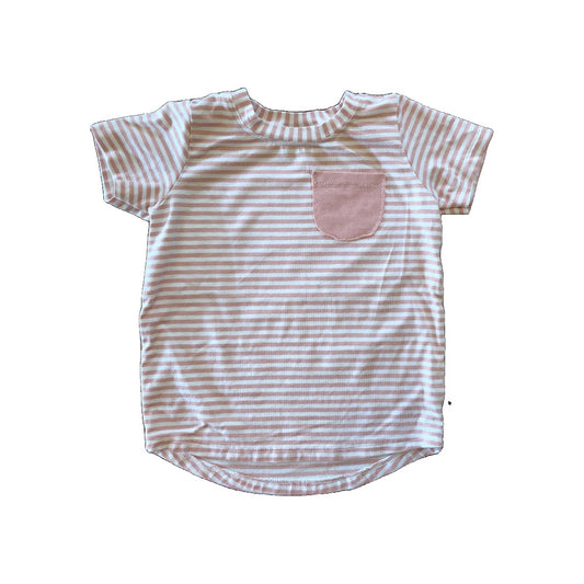 BabySprouts co Girls pink | White | Striped T-Shirt Size: 18-24 months pink | White | Striped