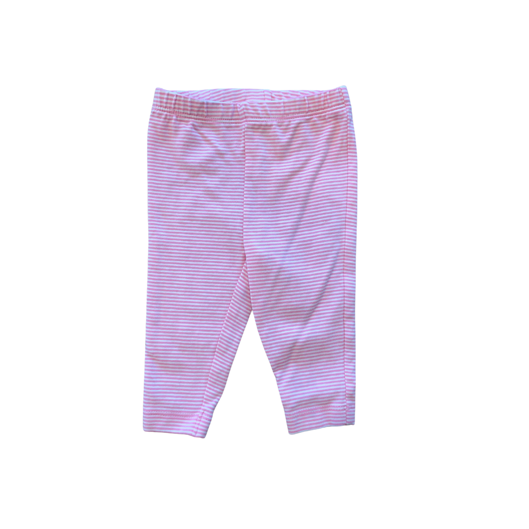 Carters Girls pink | White | Striped Pants Size: 6 months pink | White | Striped