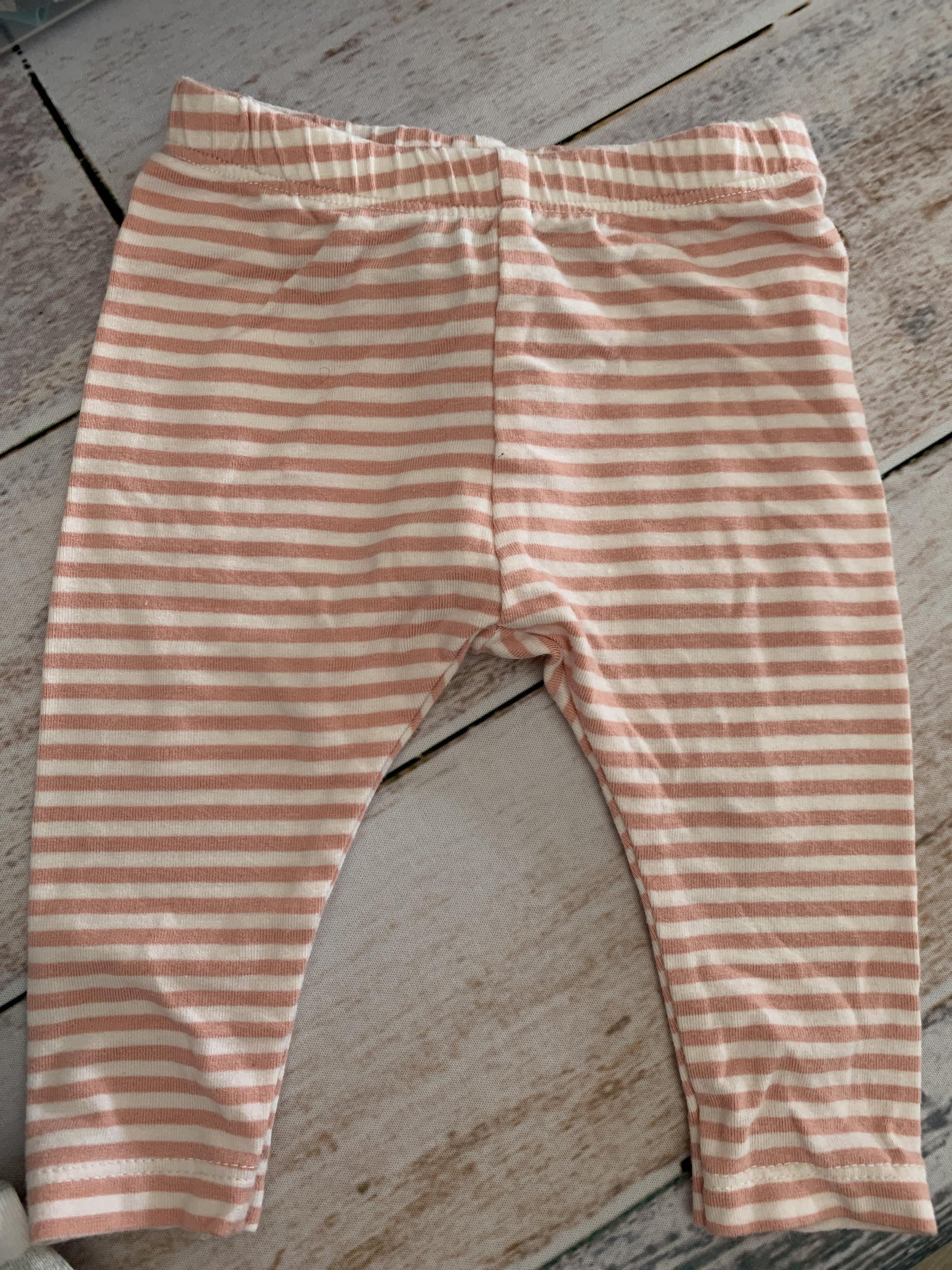BabySprouts co Girls pink | White | Striped Pants Size: 3-6 months pink | White | Striped