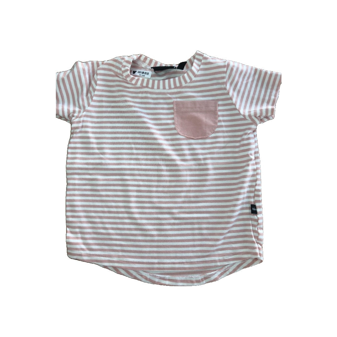BabySprouts co Girls pink | White | Striped T-Shirt Size: 6-12 months pink | White | Striped