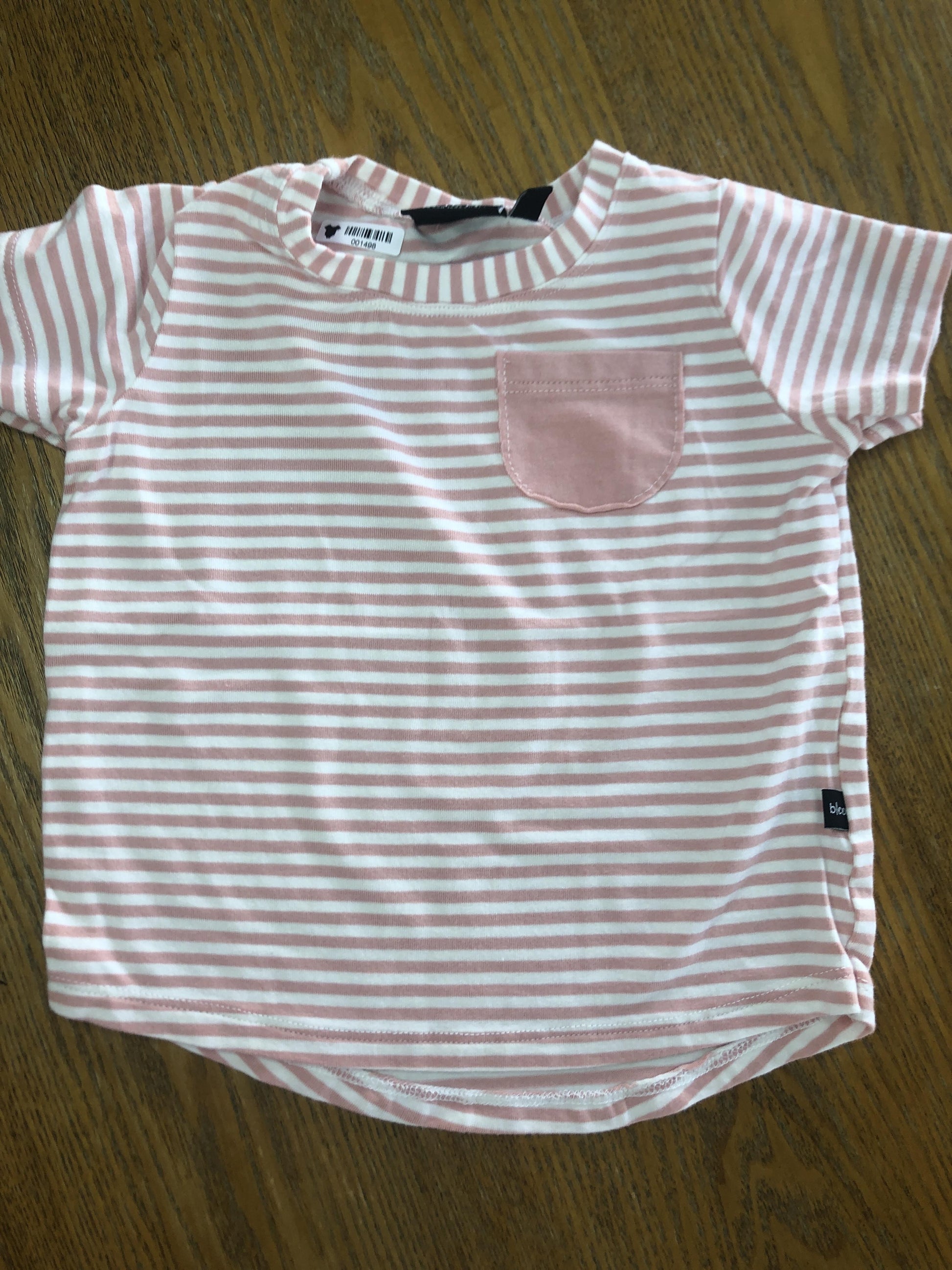 BabySprouts co Girls pink | White | Striped T-Shirt Size: 6-12 months pink | White | Striped