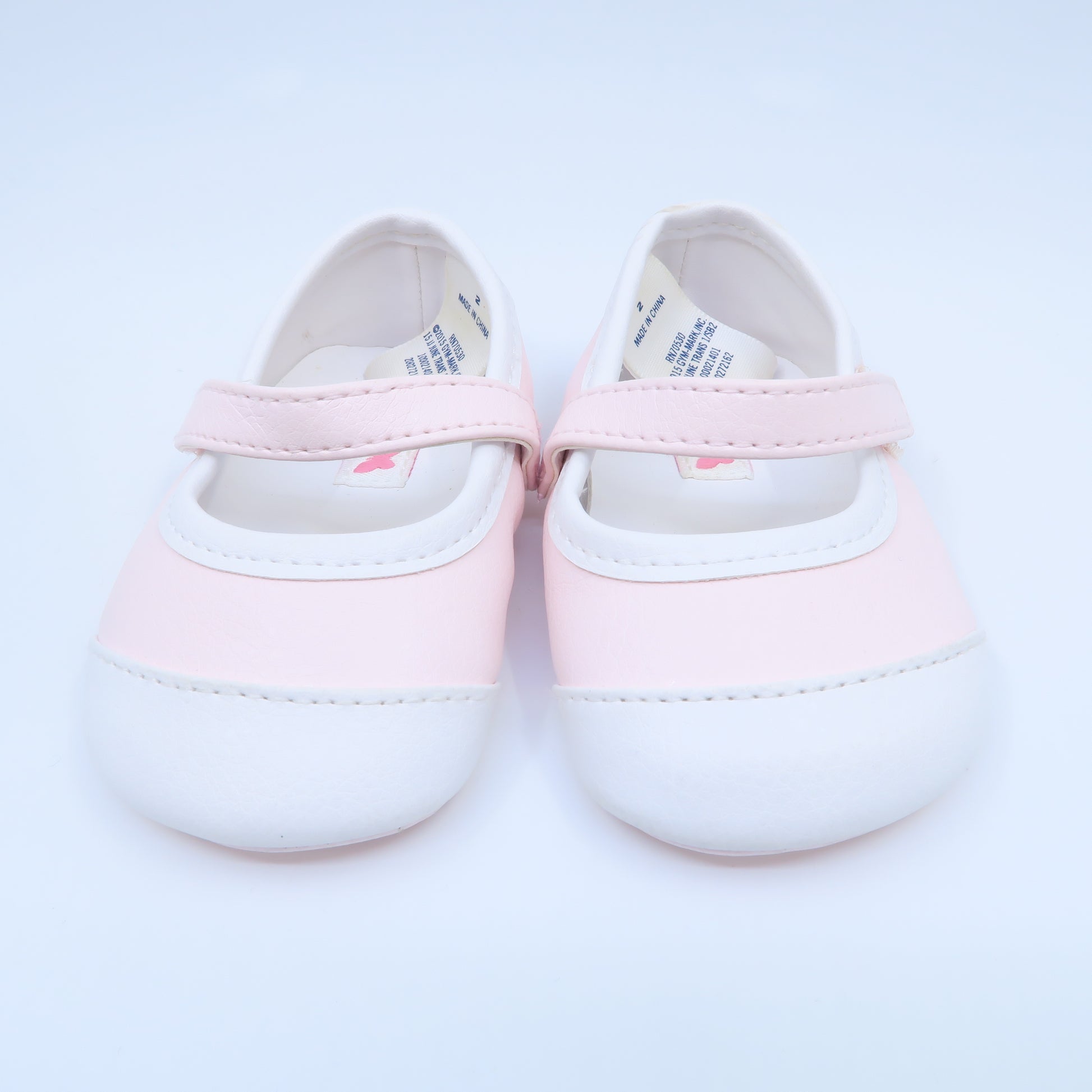 Janie and Jack Girls Pink | White Shoes Size: 2 Infant Pink | White