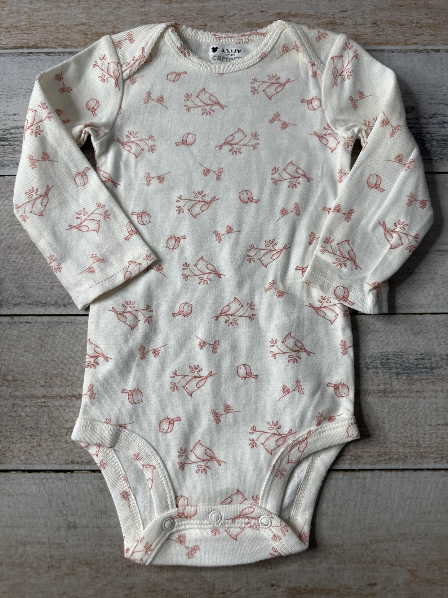 Carters Girls pink | White Onesie Size: 12 months pink | White