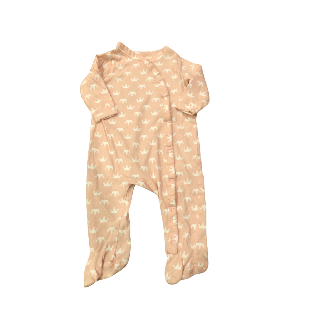 Happy Camper Girls pink | White Pajamas Size: 0-3 months pink | White