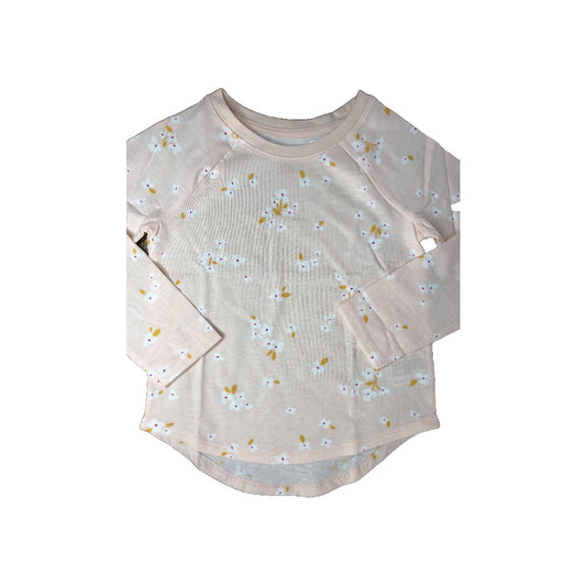 Cat & Jack Girls pink | White Long Sleeve T-Shirt Size: 4T pink | White