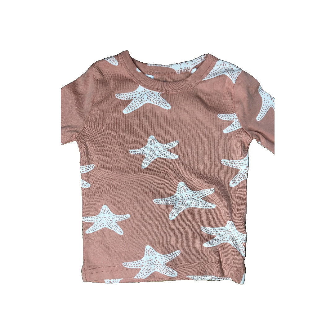 Oliver & Rain Girls pink | White Pajamas Size: 18 months pink | White