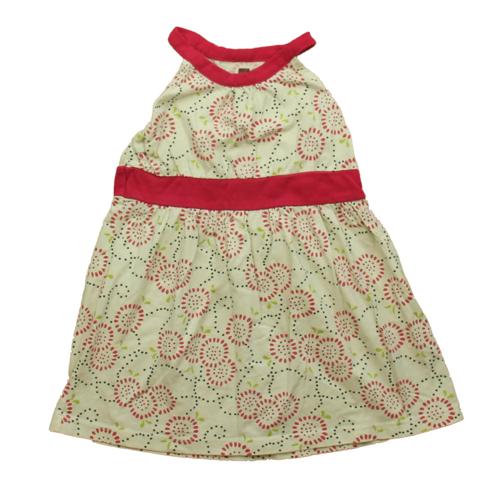 Tea Girls Pink | White Dress Size: 2T Pink | White