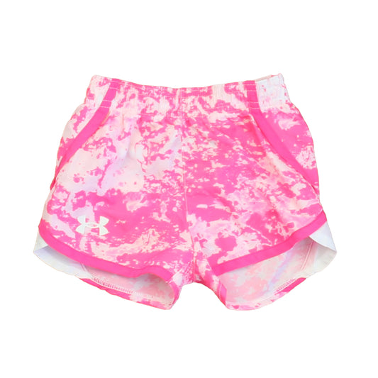Under Armour Girls Pink | White Athletic Shorts Size: 12 Months Pink | White