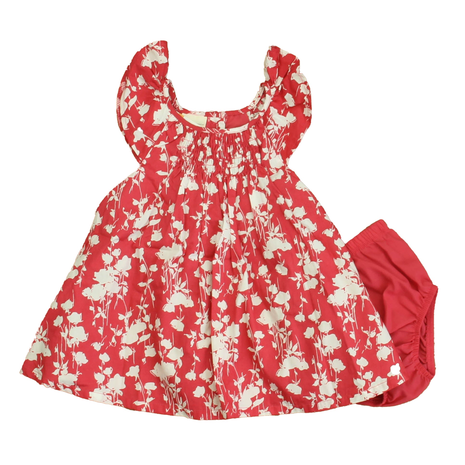 First Impressions Girls Pink | White Dress Size: 12 Months Pink | White
