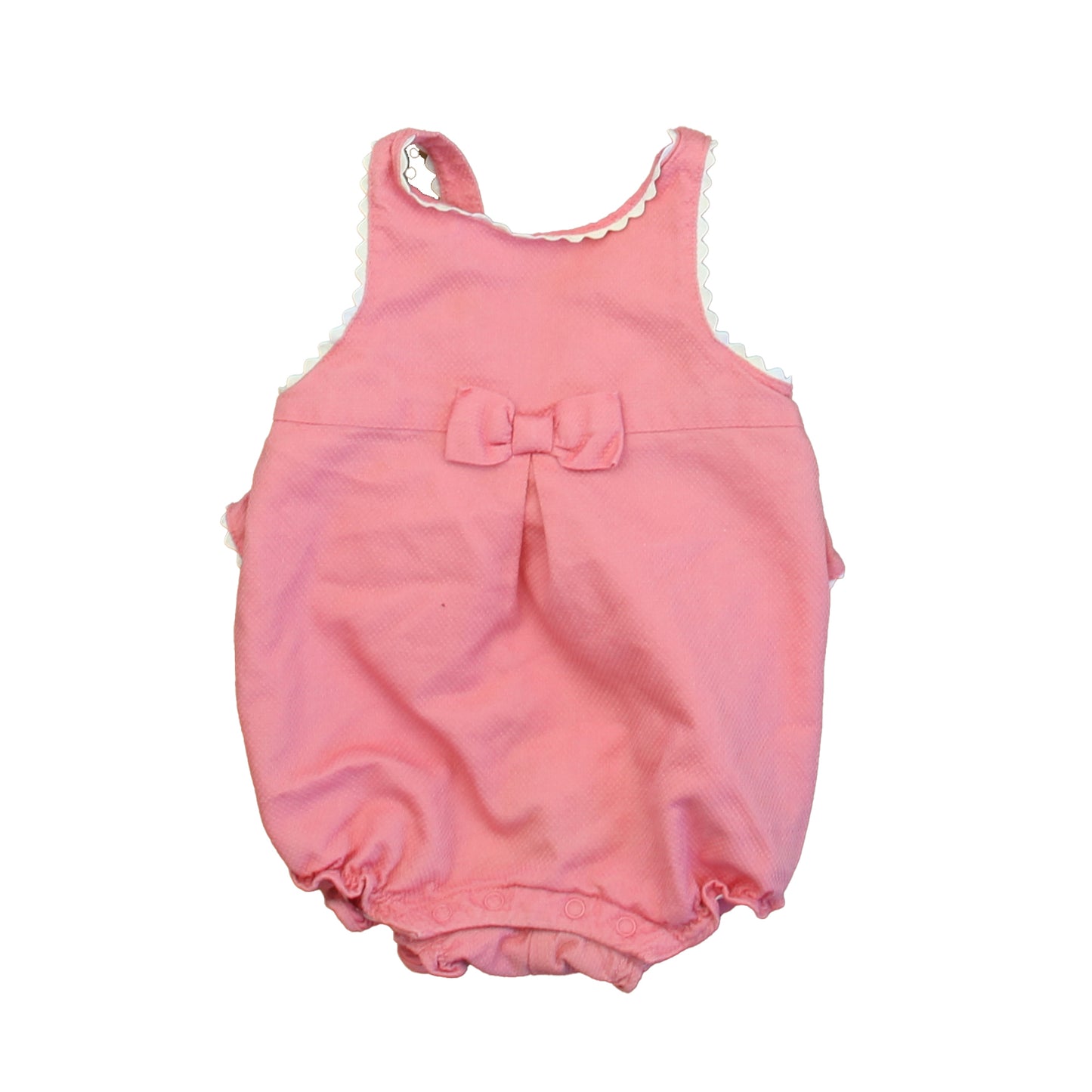 Janie and Jack Girls Pink | White Jumper Size: 3-6 Months