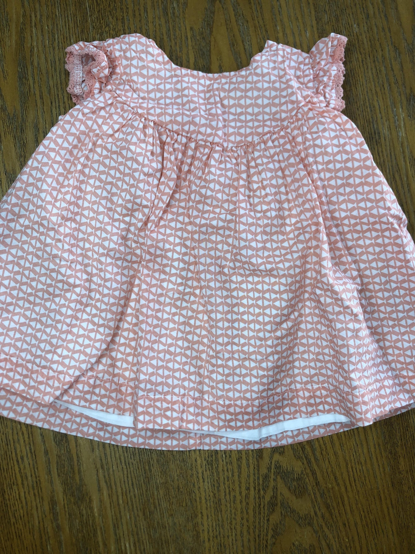 Oliver & Rain Girls pink | White Dress Size: 3 months pink | White