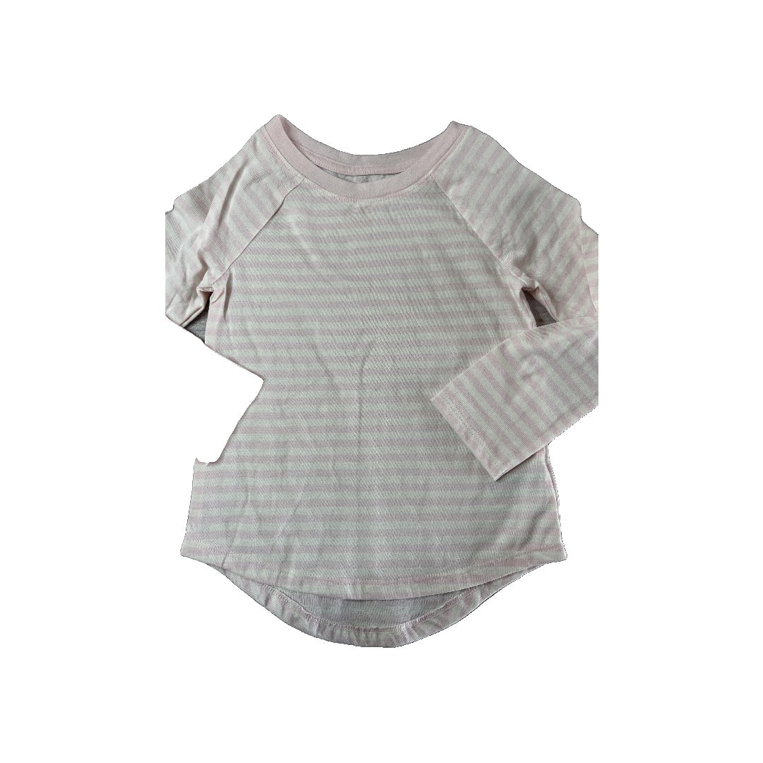 Cat & Jack Girls pink | White Long Sleeve T-Shirt Size: 3T pink | White