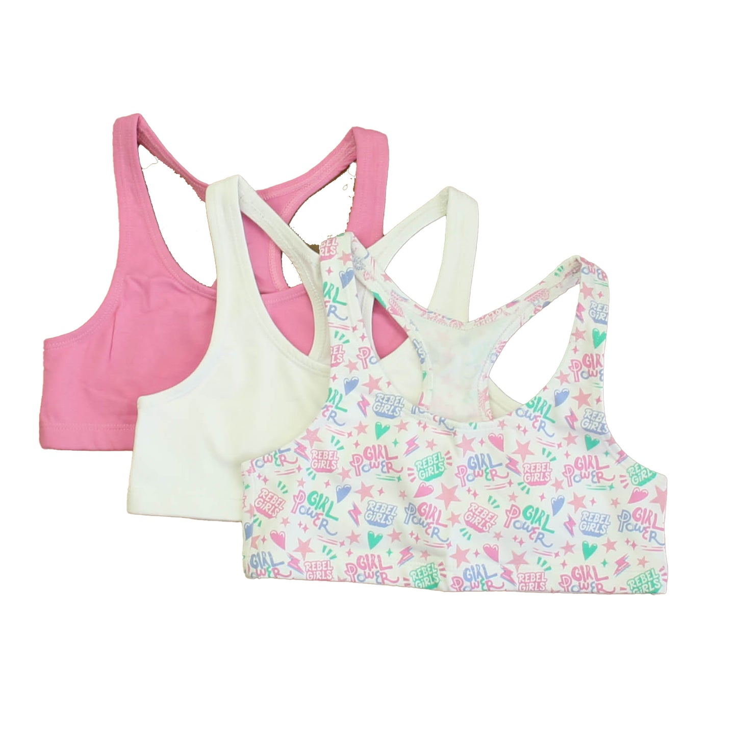 Mightly Girls Pink | White Accessory Size: 6-14 Years