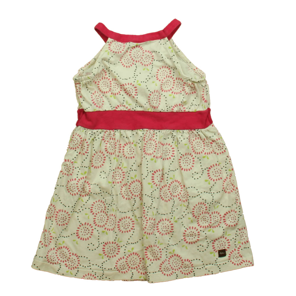 Tea Girls Pink | White Dress Size: 3T