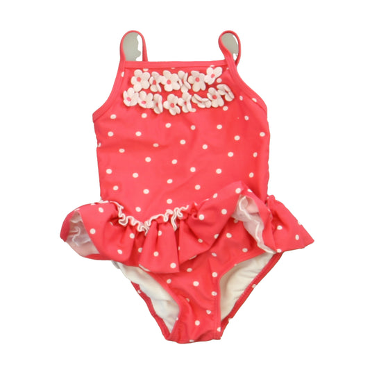 Little Me Girls Pink | White 1-piece Swimsuit Size: 24 Months