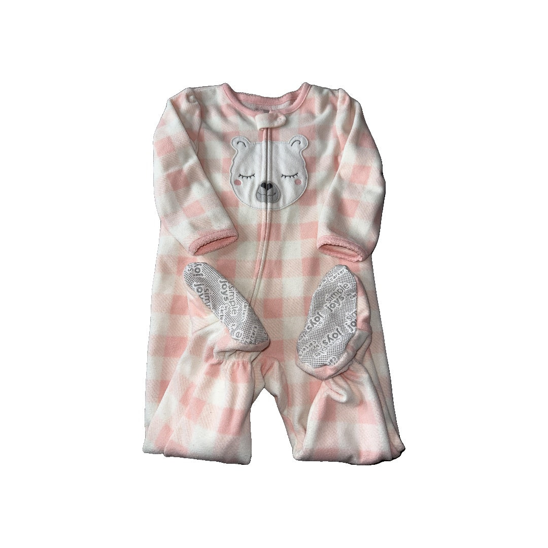 Carters Girls pink | White Pajamas Size: 18 months pink | White