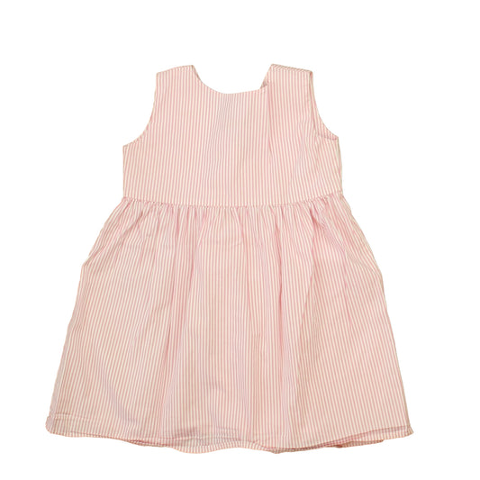Kristaben Girls Pink | White Dress Size: 12-18 Months