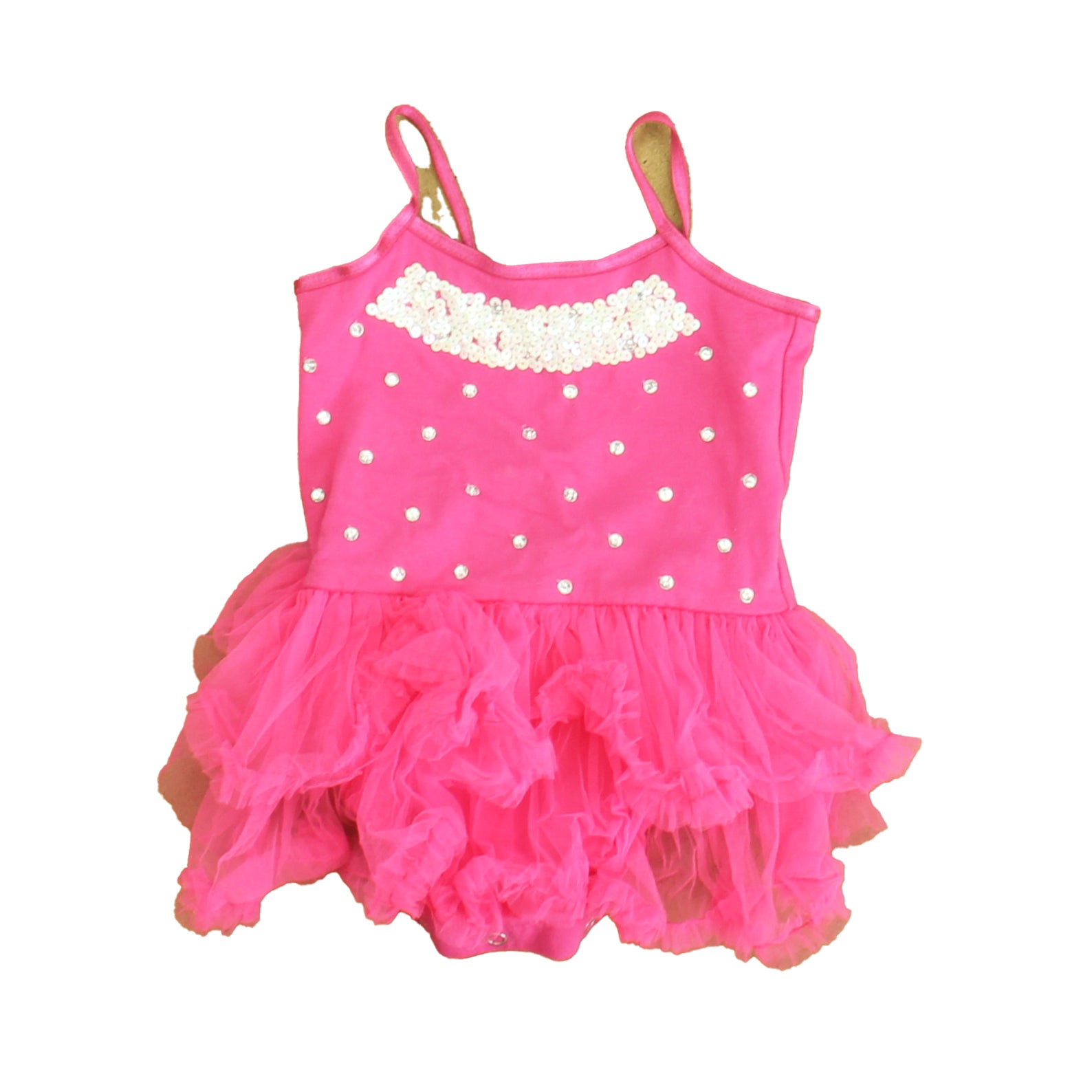 Masala Baby Girls Pink | White Dress Size: 6-12 Months Pink | White