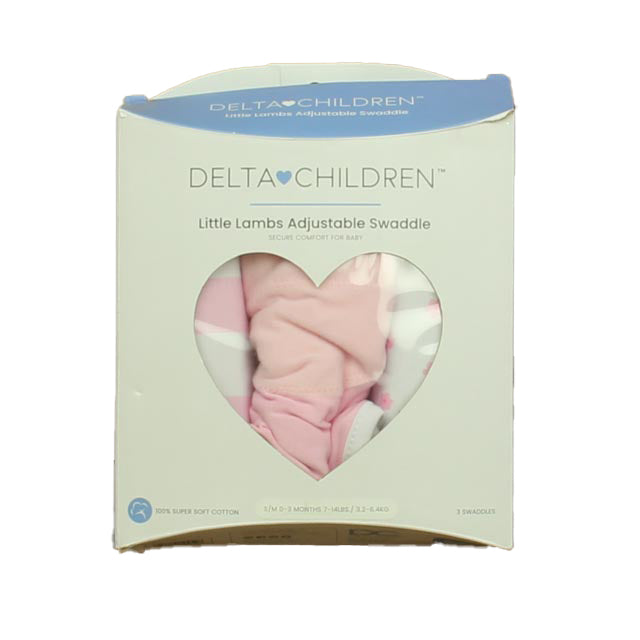 Delta Girls Pink | White Sleepsack Size: 0-3 Months