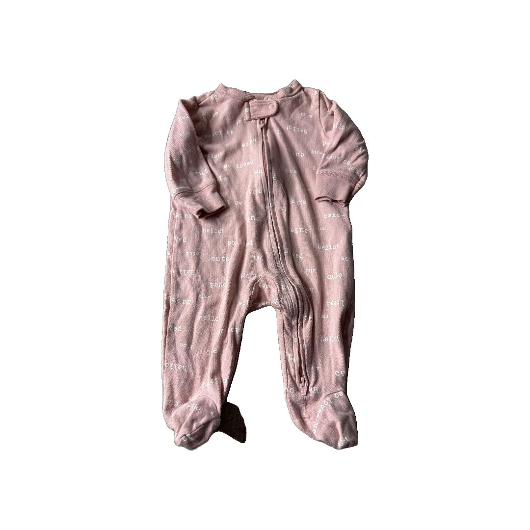 Carters Girls pink | White Pajamas Size: 3 months pink | White