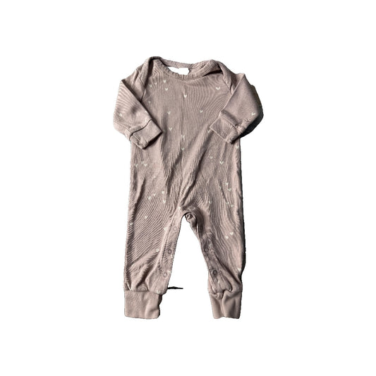 Colored Organics Girls pink | White Long Sleeve Outfit Size: 3-6 months pink | White