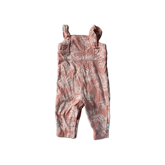 Burt's Bees Girls pink | White Overalls Size: 0-3 months pink | White