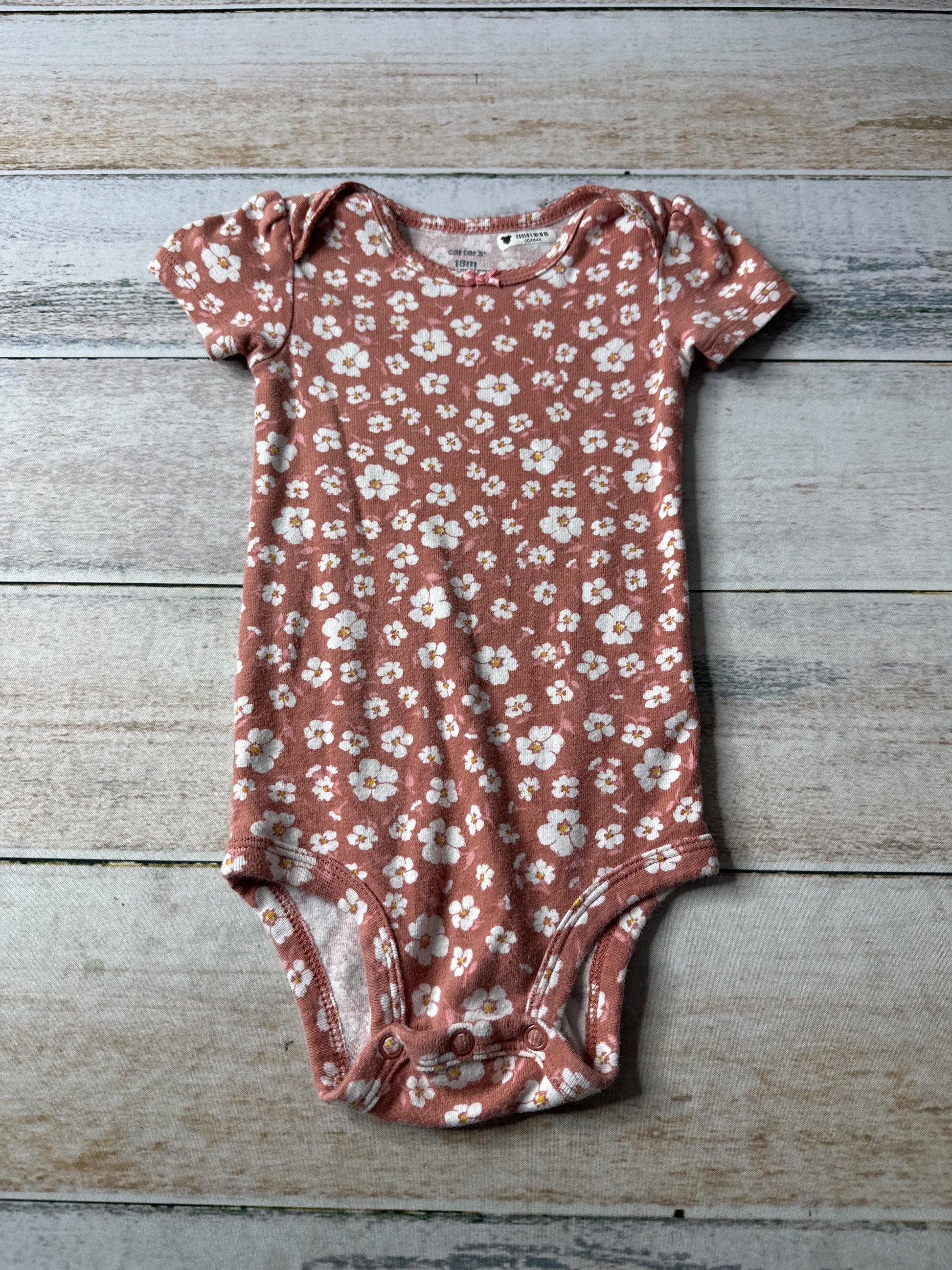 Carters Girls pink | White Onesie Size: 18 months pink | White