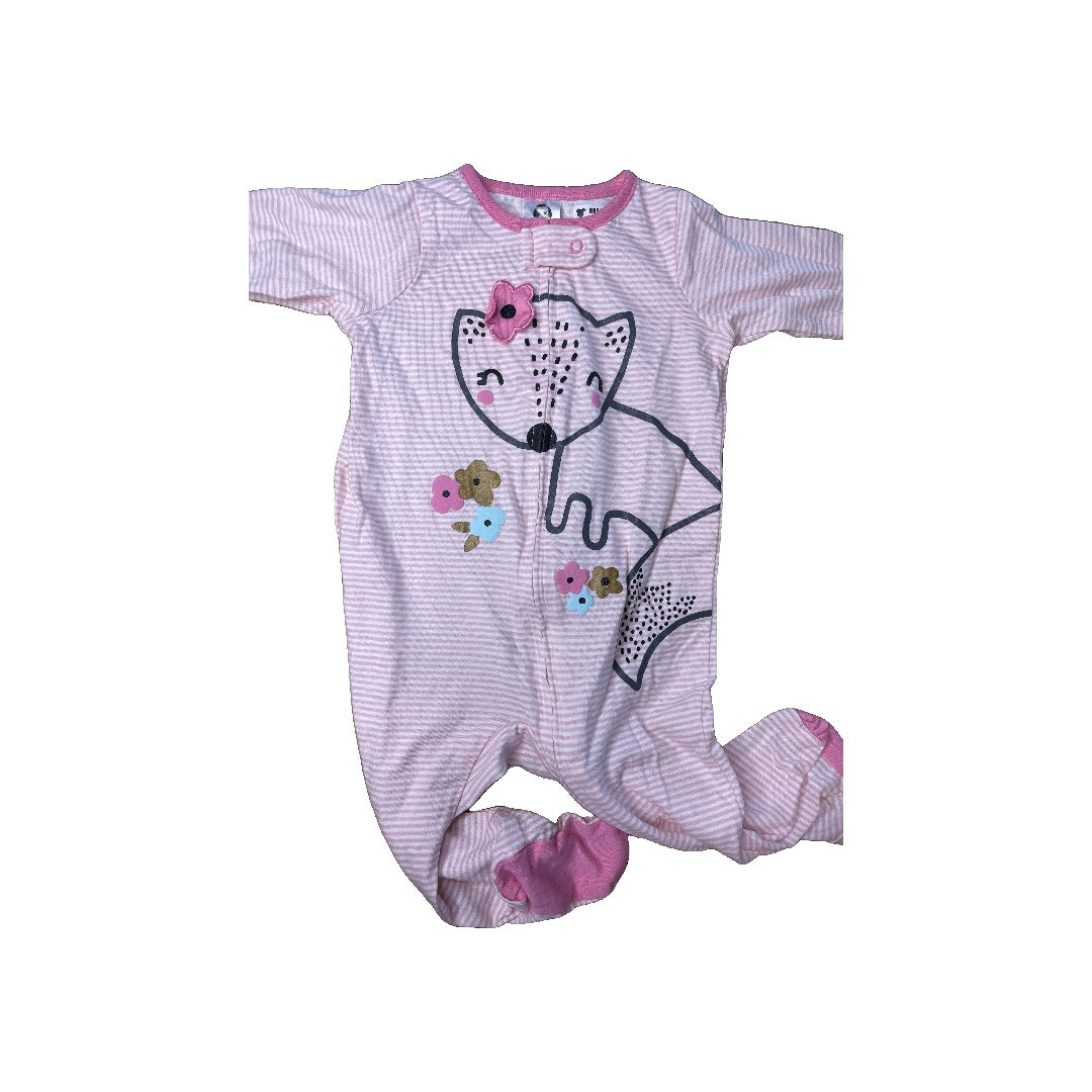Gerber Childrenswear Girls pink | White Pajamas Size: 3-6 months pink | White