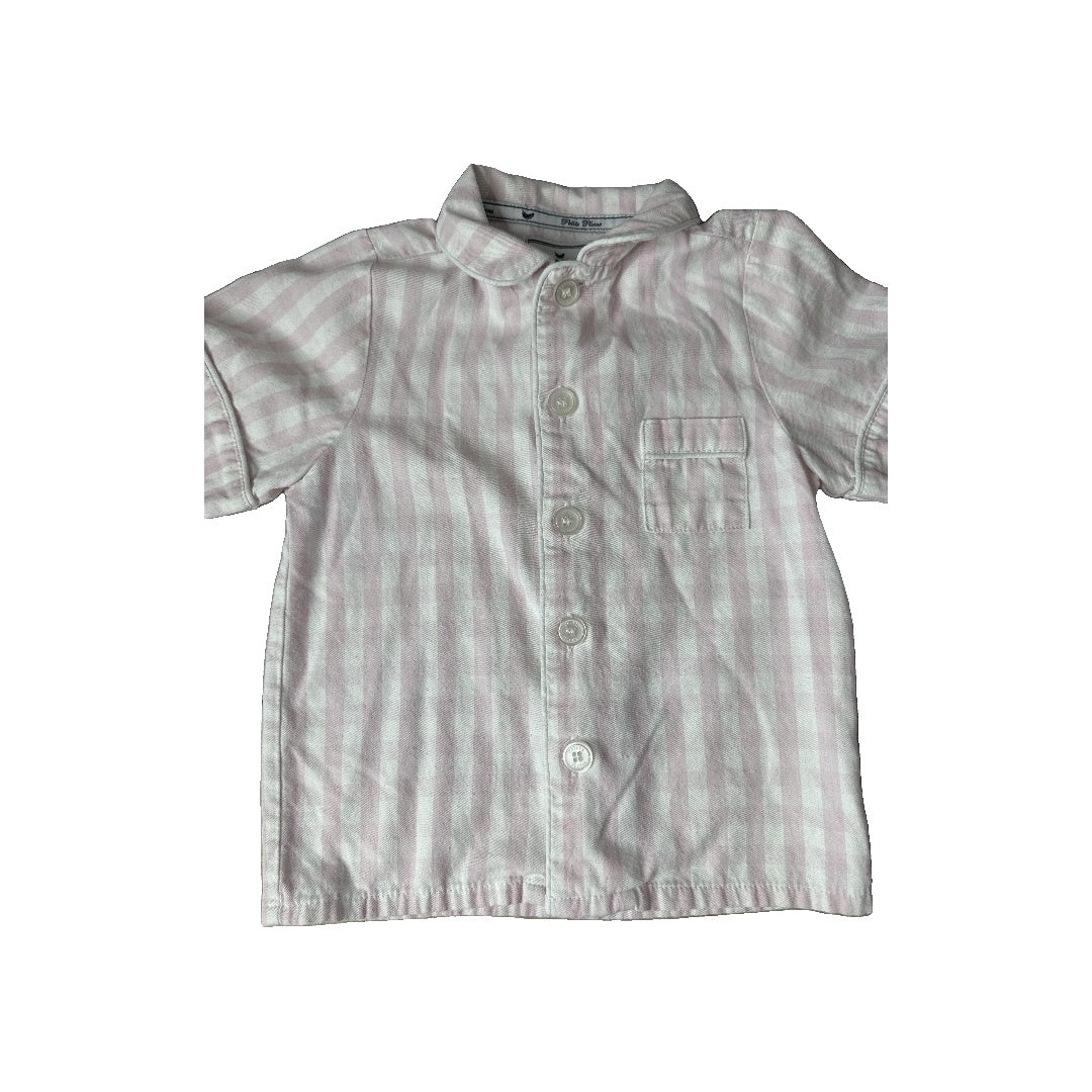 Petit Plume Girls pink | White Pajamas Size: 2T pink | White