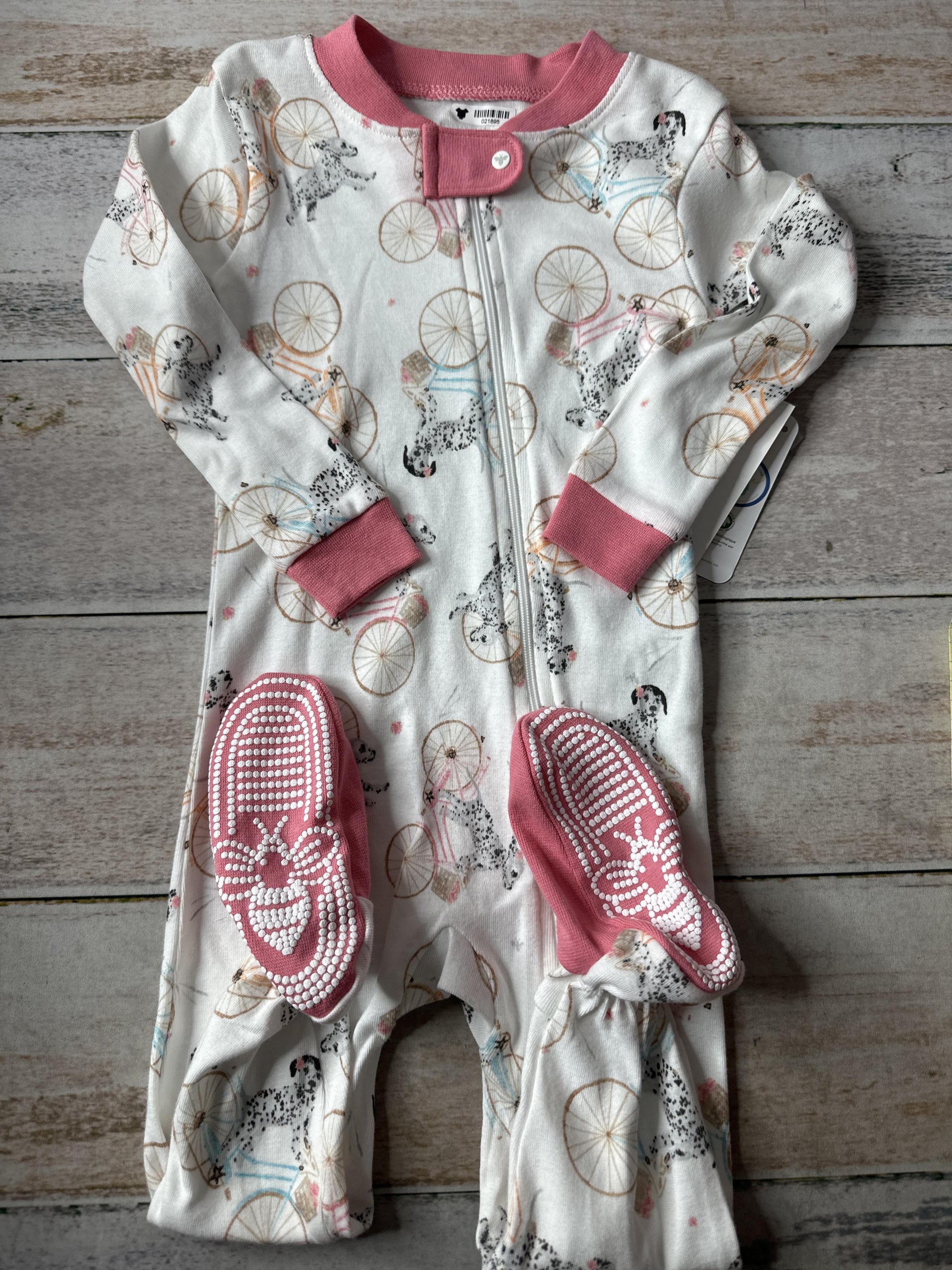 Burt's Bees Girls pink | White Pajamas Size: 18 months pink | White