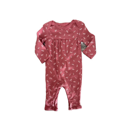 Carters Girls pink | White Long Sleeve Outfit Size: Newborn pink | White