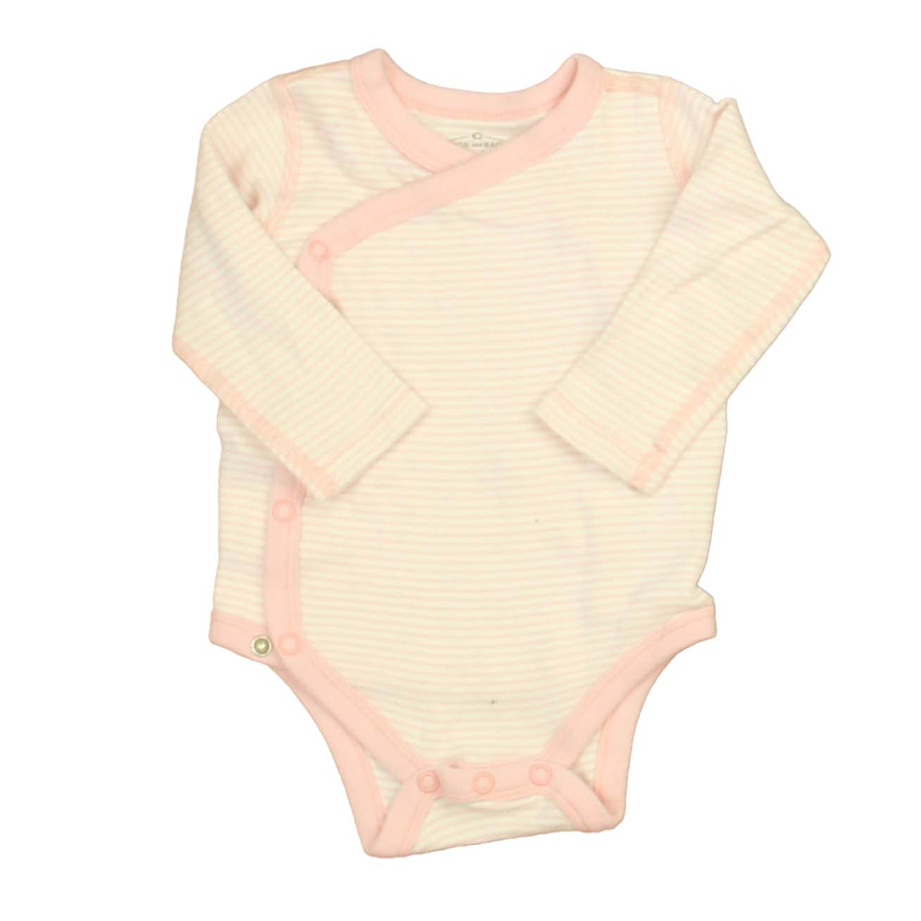 Moon And Back Girls Pink | White Onesie Size: 3-6 Months Pink | White