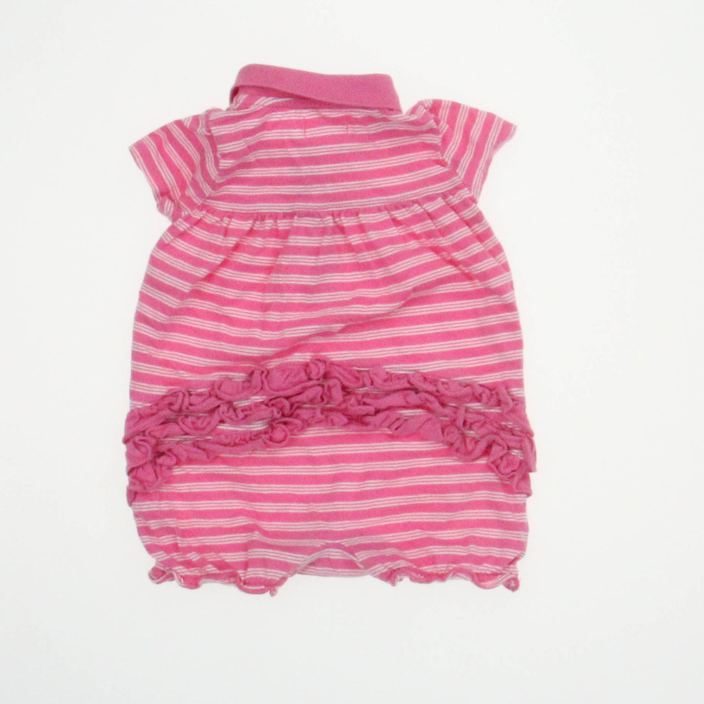 Ralph Lauren Girls Pink | White Romper Size: 3 Months Pink | White