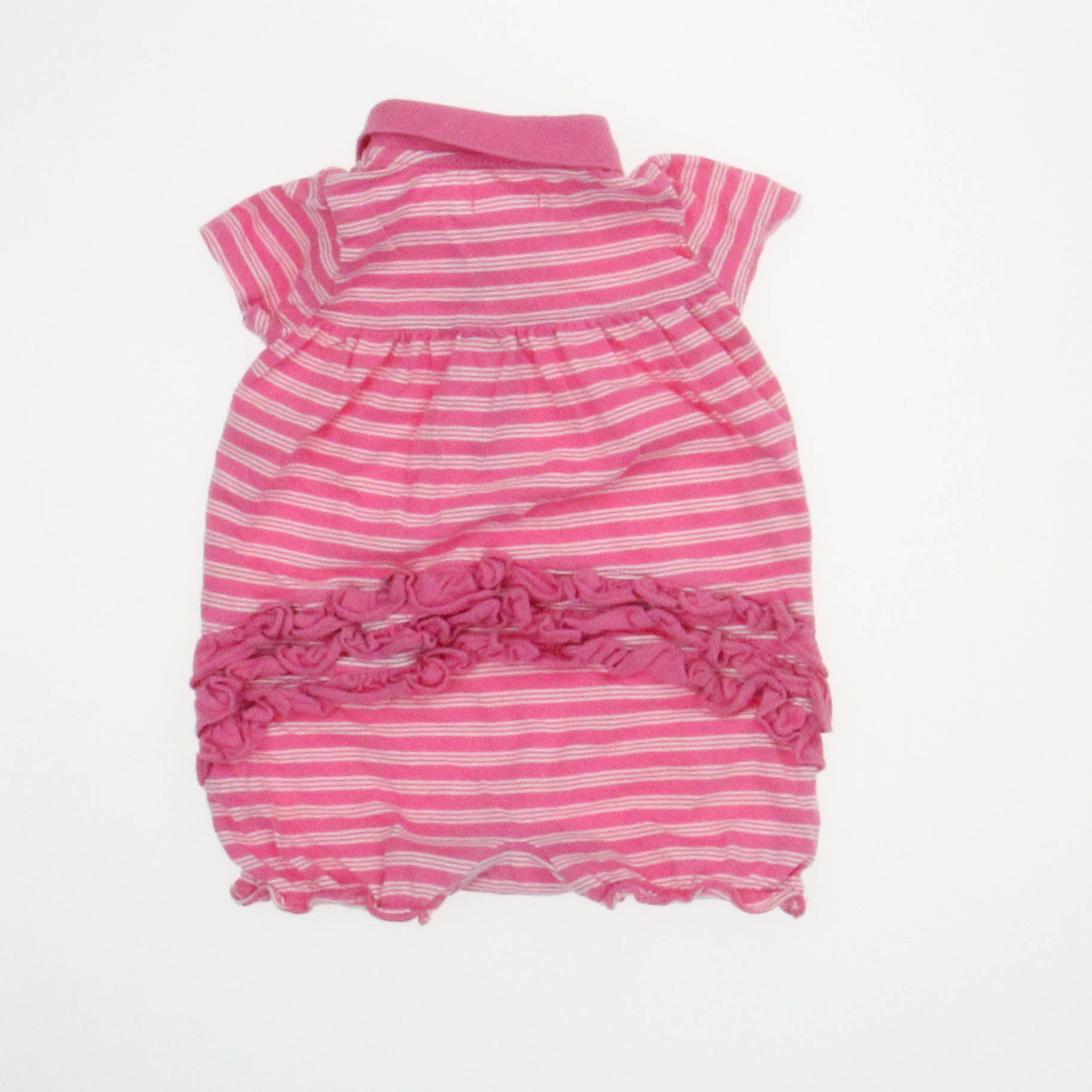 Ralph Lauren Girls Pink | White Romper Size: 3 Months Pink | White