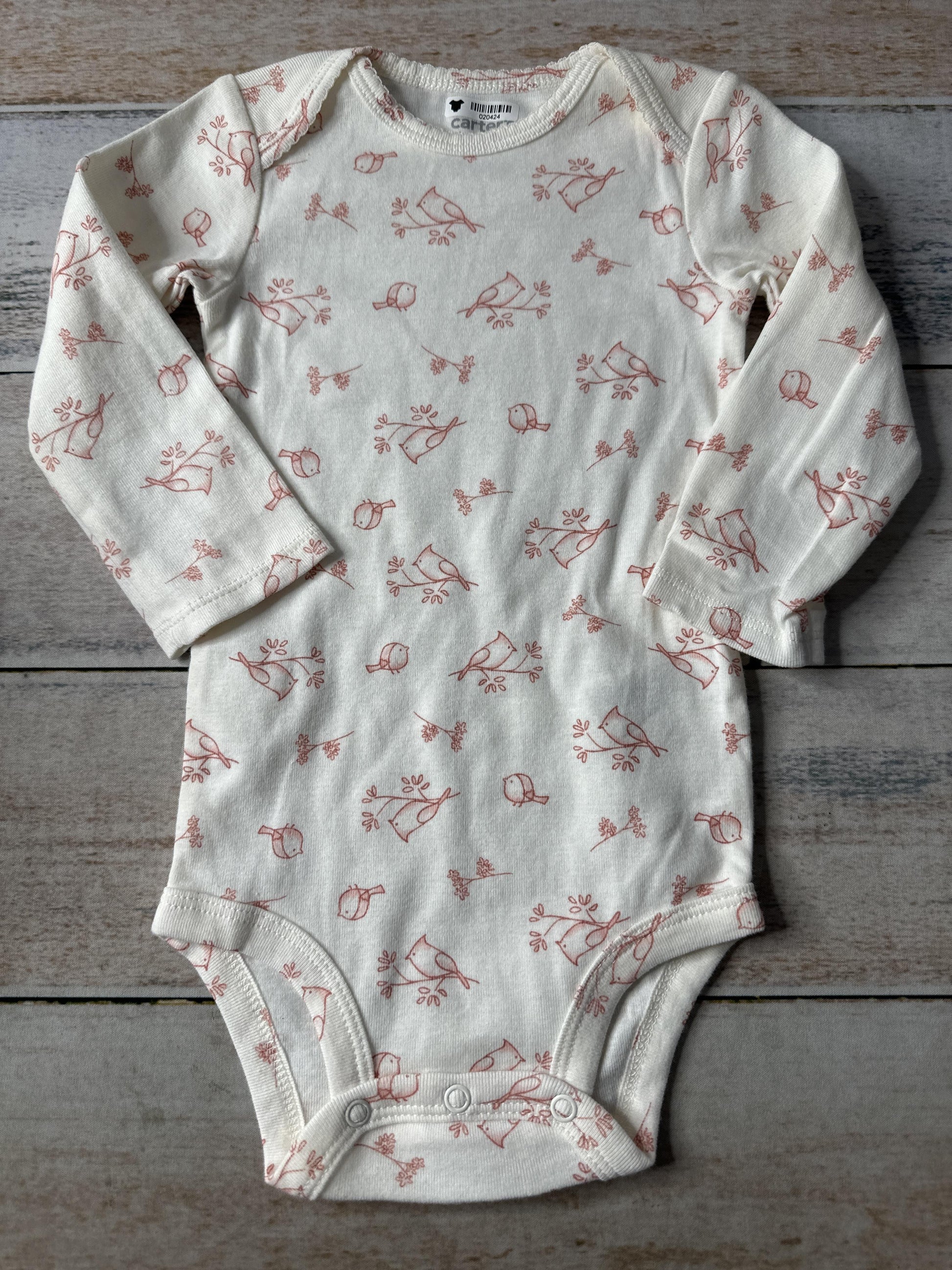 Carters Girls pink | White Onesie Size: 12 months pink | White
