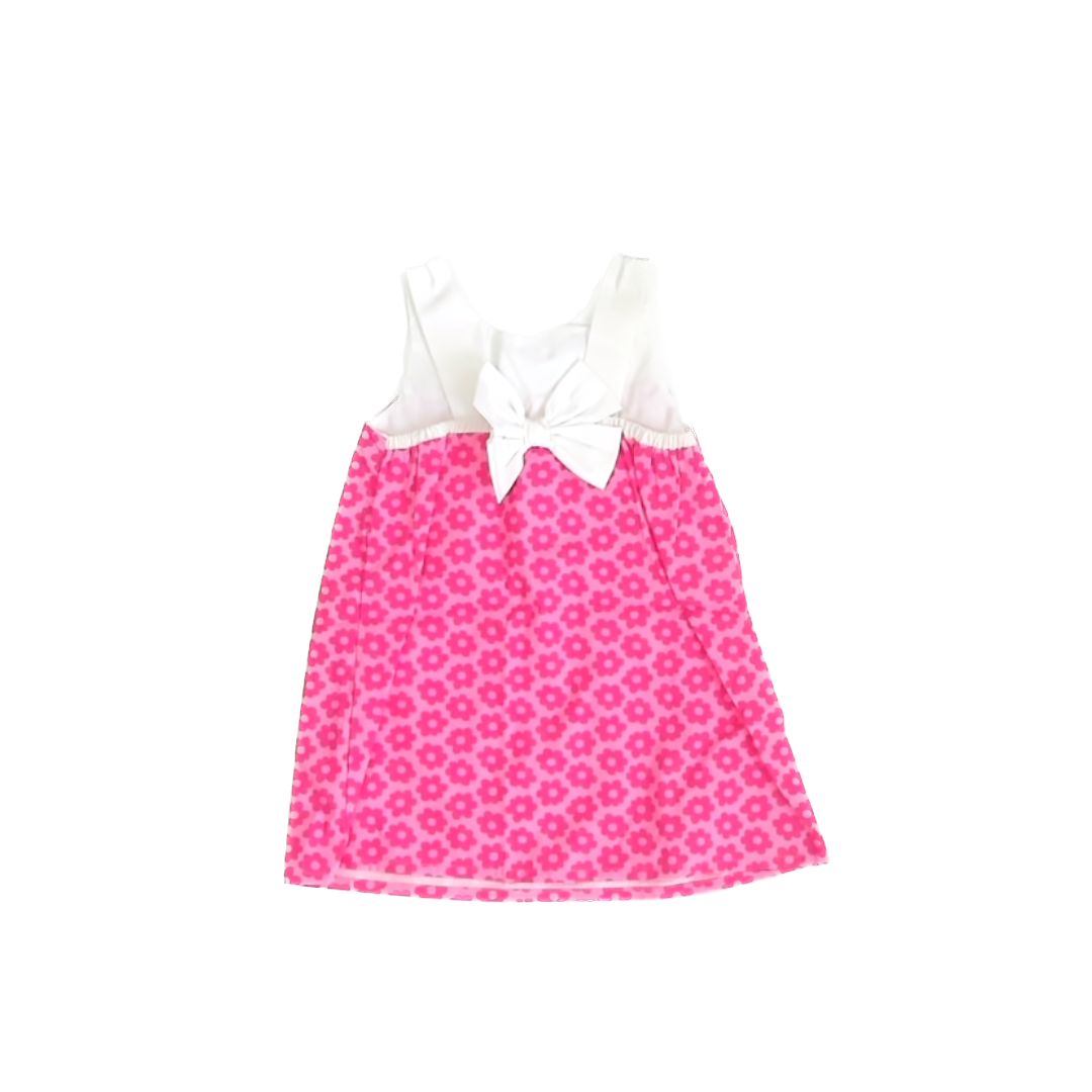 Gymboree Girls Pink | White Dress Size: 12-18 Months Pink | White