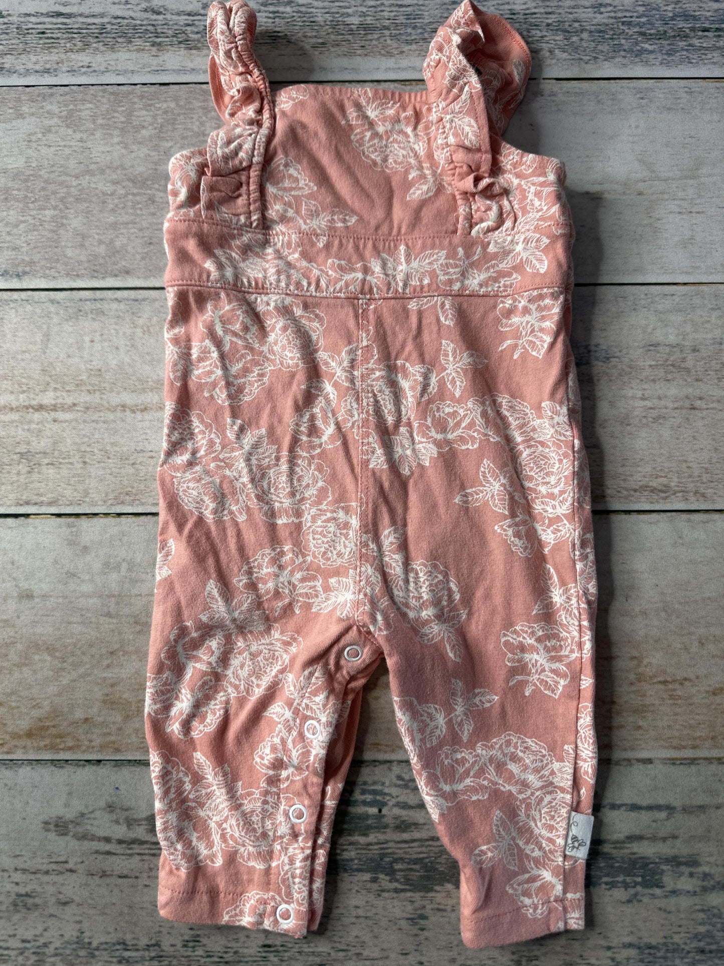 Burt's Bees Girls pink | White Overalls Size: 0-3 months pink | White