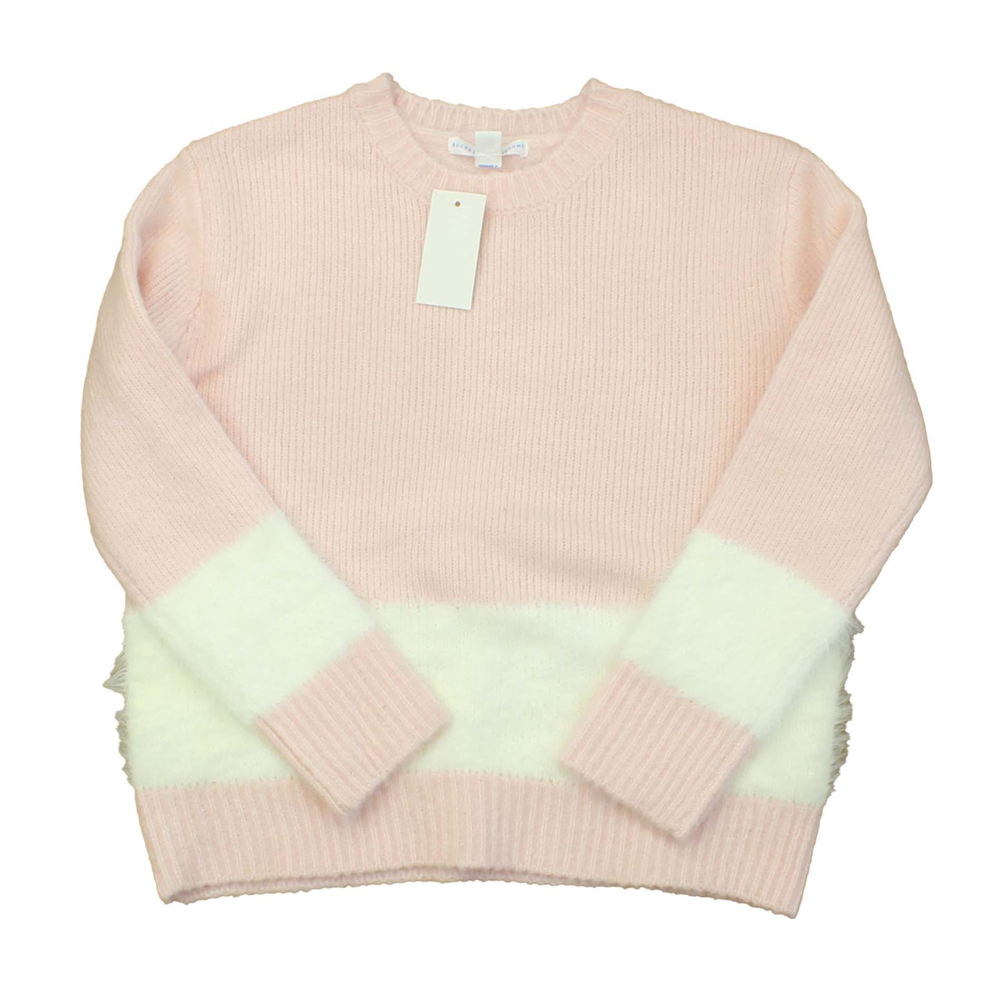 Rockets Of Awesome Girls Pink | White Sweater Size: Little Girl