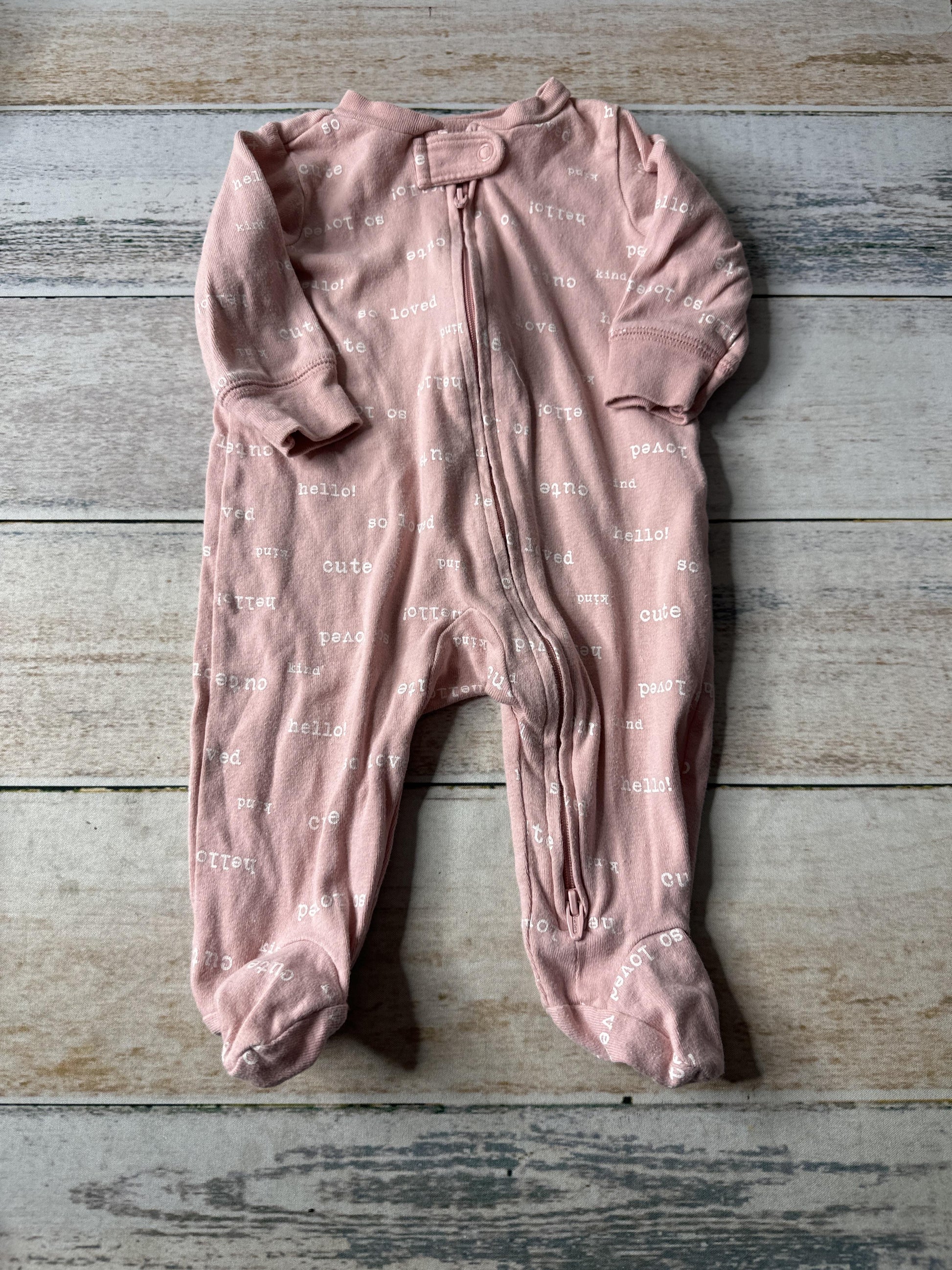 Carters Girls pink | White Pajamas Size: 3 months pink | White